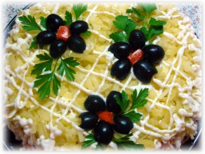 салаты из курицы